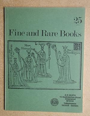 Fine and Rare Books. Catalogue 25.