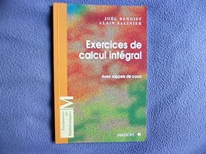 Exercices de calcul intégral avec rappel de cours