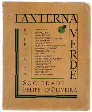 Lanterna Verde. Boletim da Sociedade Felipe d'Oliveira. Número 7. Agosto 1943 [Magazine issue ded...