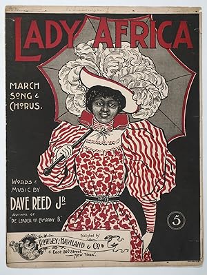 Lady Africa, March song and chorus, sheet music