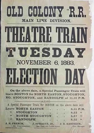 Theatre Train on Tuesday, November 6, 1883, Election Day