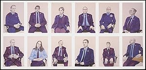 David Hockney Postcard: 12 Portraits after Ingres in a Uniform Style (1999-2000)