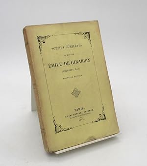 Poésies complètes de madame Émile de Girardin