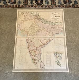 Map of India Showing the Latest territorial Acquisitions of the British, the Independent and Prot...