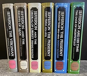 Jefferson and His Time, 6 book SET: Jefferson the Virginian + Jefferson and the Rights of Man + J...