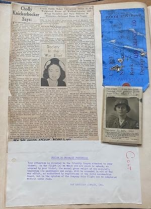 AMERICAN WOMAN LEADER RED CROSS in LONDON DURING WWII PHOTO ALBUM / SCRAPBOOK