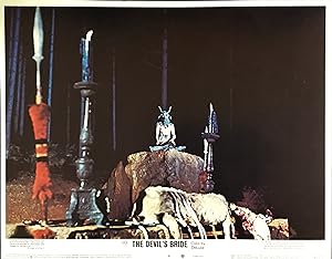 The DEVIL'S BRIDE (aka The DEVIL RIDES OUT) VINTAGE LOBBY CARDS (Complete Set of Eight 14" x 11" ...
