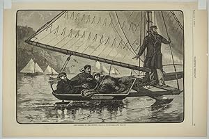 Ice-Yachting on the Hudson, from Harper's Weekly