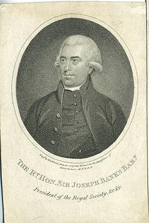 Portraits of Joseph Banks, Botanist, Explorer - collection of 9 engravings