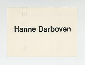 Exhibition postcard: Hanne Darboven (1-30 April 1972)