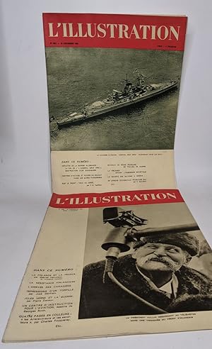 Lot de 39 numéros de l'hebdomadaire "L'illustration": années 1938-1939 / numéros voir description