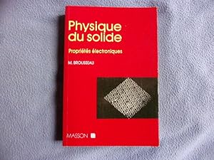 Physique du solide- propriétés électroniques