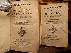Ricciardetto di Niccolo Fortiguerri. Coll'aggiunta di undici capitoli piacevoli del medesimo, com...