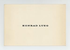 Exhibition card: Gemälde von Konrad Lueg (1-27 July 1964)
