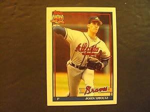 John Smoltz Baseball Card #157 Topps 1991
