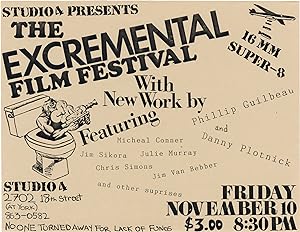 Studio 4 Presents The Excremental Film Festival (Original flyer for the 1989 film festival)