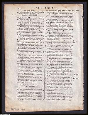 1693 Latin Bible double sided leaf; Sixto-Clementine Vulgate. Biblia sacra vulgatae editionis Six...