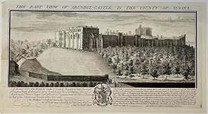 Antique print, engraving | The castle of Arundel in Sussex, published ca. 1770, 1 p.