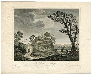 Antique Master Print-LA PETITE MONTAGNE-THE LITTLE MOUNTAIN-Canot-Pillement-1759