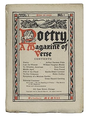 Poetry: A Magazine of Verse, Vol. 1 No. 1