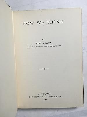 How We Think