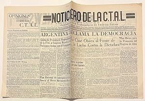 Noticiero de la CTAL. Publicación semanal de la Confederación de Trabajadores de America Latina. ...