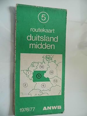 Routekaart DUITSLAND MIDDEN 1976/77