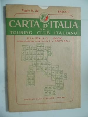 CARTA D'ITALIA DEL TOURING CLUB ITALIANO Foglio 32 SASSARI