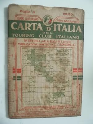 CARTA D'ITALIA DEL TOURING CLUB ITALIANO Foglio 3 COMO