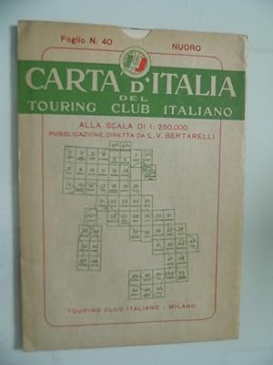 CARTA D'ITALIA DEL TOURING CLUB ITALIANO Foglio N. 40 NUORO