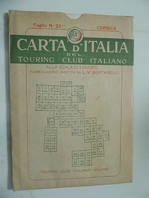 CARTA D'ITALIA DEL TOURING CLUB ITALIANO Foglio N. 25 bis CORSICA