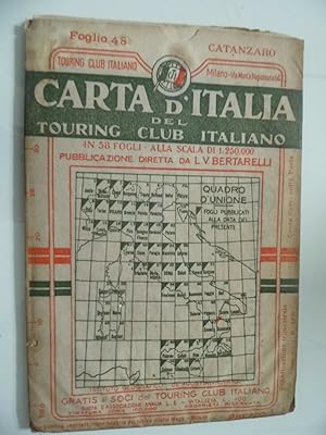 CARTA D'ITALIA DEL TOURING CLUB ITALIANO Foglio N. 48 CATANZARO