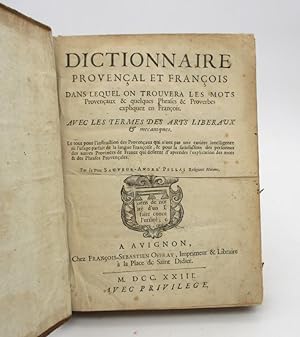 Dictionnaire provençal et français