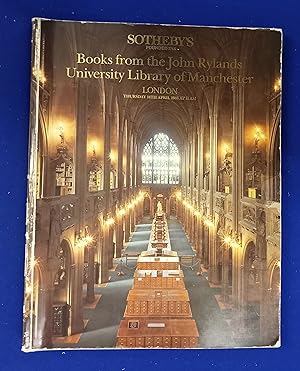 Books from the John Rylands University Library of Manchester [ Sotheby's, auction catalogue, sale...