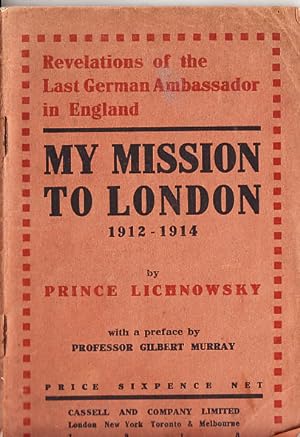My Mission to London, 1912-1914