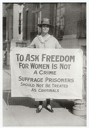 Mary Winsor Freedom For American Suffragettes In Prison Postcard