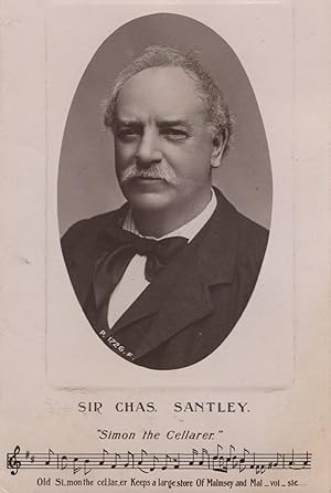 Sir Charles Santley Opera Singer Sheet Music Old RPC Postcard
