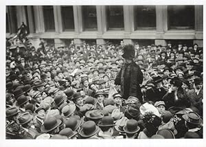 Emmeline Pankhurst New York Wall Street Suffragette Speech Postcard
