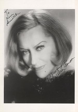 Gloria Swanson Silent Movie Star Large Hand Signed Photo