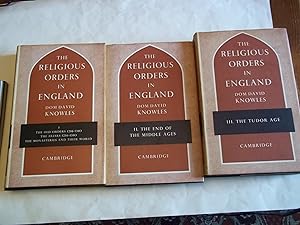 The Religious Orders in England. THREE VOLUME SET.