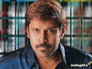 Chiyaan Vikram Tamil Indian Film Actor 10x8 Hand Signed Photo