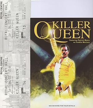 Killer Queen Patrick Myers Freddie Mercury 2x Notts Live Ticket s & Flyer