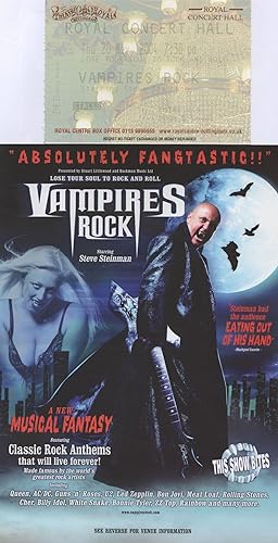 Vampires Rock Toyah Wilcox Punk 2009 Live Concert Ticket & Flyer