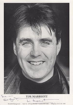 Tim Marriott The Brittas Empire Large Hand Signed Photo & Letter