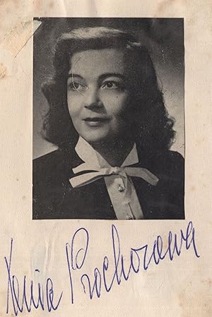 Xenia Prochorowa Russian Soviet Pianist Antique Hand Signed Autograph