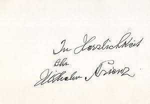 Wilhelm Strienz German Opera Singer Hand Signed Autograph