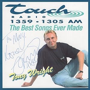 Tony Wright Welsh MBE Touch Capital Radio Hand Signed Photo
