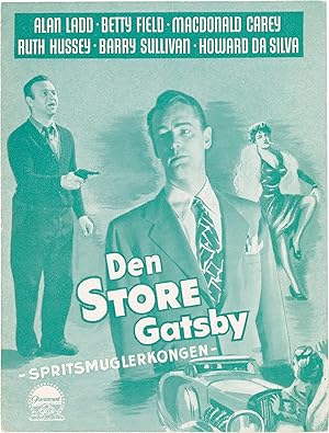 The Great Gatsby [Den Store Gatsby - Spritsmuglerkongen] (Original Danish program for the 1949 film)