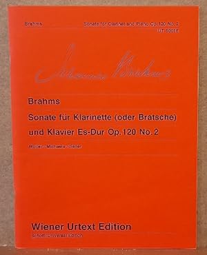 Sonate für Klarinette (oder Bratsche) und Klavier Es-Dur op. 120 Nr. 2 (Nach der Stichvorlage und...
