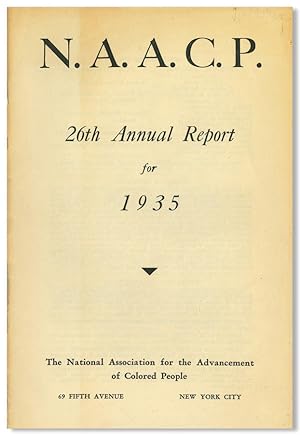 N.A.A.C.P. 26TH ANNUAL REPORT FOR 1935